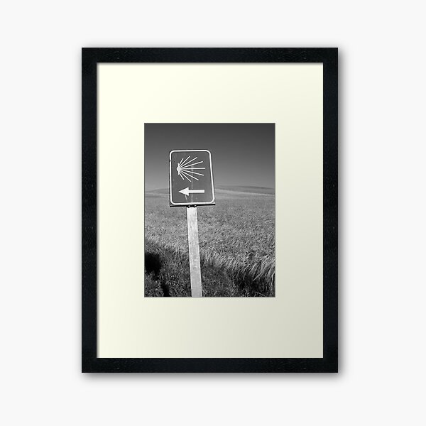 The familiar Camino marker Framed Art Print