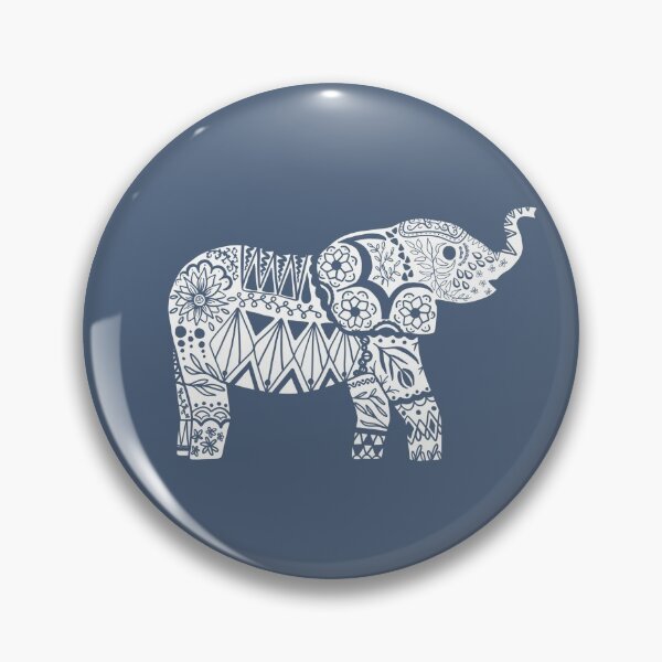 Item preview, Dark Blue Elephant Pattern designed and sold by LexieRJ.