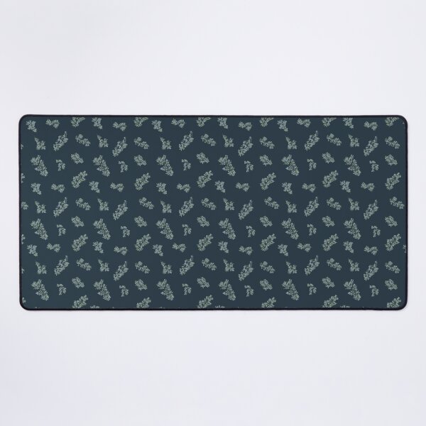 Item preview, Juniper Sprigs Mint and Sage on Navy designed and sold by Cat Herold.