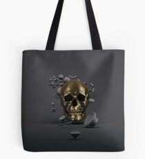 Golden Skull Tote Bag