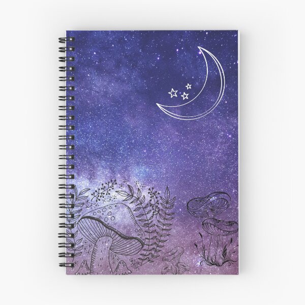 Item preview, Trippy Mushroom Moon Purple Celestial designed and sold by AnAwkwardOtter.
