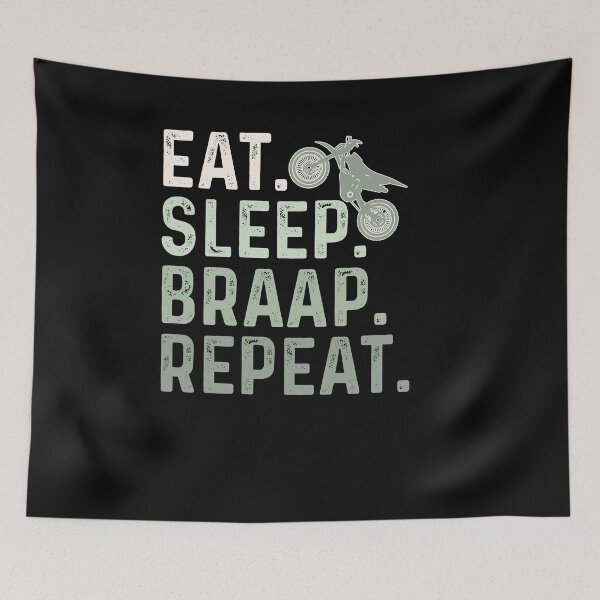 Item preview, Eat Sleep Braap Repeat designed and sold by Theparticular.