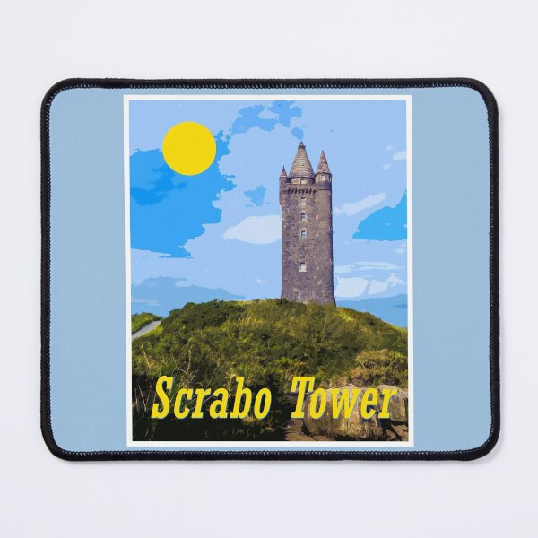 Item preview, Old Poster Style of Scrabo Tower, Newtownards, Northern Ireland designed and sold by Drew McAvoy.