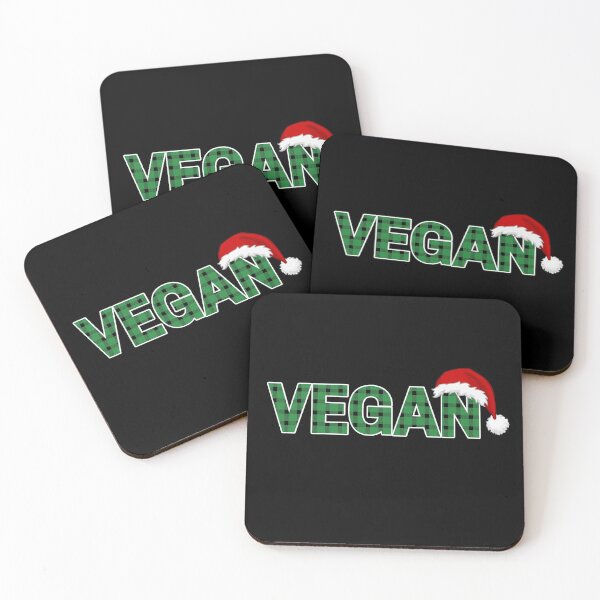 Item preview, Vegan Green Checker Christmas Print designed and sold by Vegginitup.
