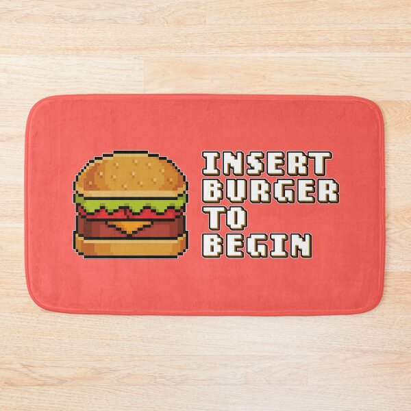 Item preview, Insert Burger To Begin 8-bit Retro Video Games - Good Burger Slogan designed and sold by jacnotjac.