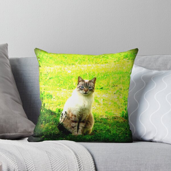 Item preview, Cat on grass designed and sold by ART22.