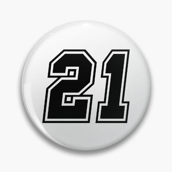 Item preview, 21 American Football Classic Vintage Sport Jersey Number for american football, baseball or basketball 21 jersey number, 21 Jersey Number, 21 jersey, 21 numbers on the back designed and sold by Marcin Adrian.