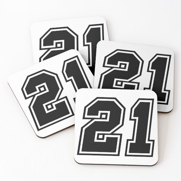 Item preview, 21 American Football Classic Vintage Sport Jersey Number for american football, baseball or basketball 21 jersey number, 21 Jersey Number, 21 jersey, 21 numbers on the back designed and sold by Marcin Adrian.