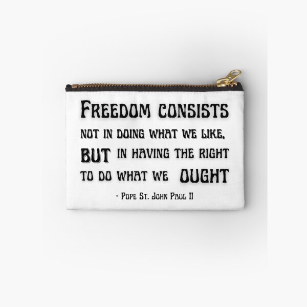 Item preview, Freedom - John Paul II designed and sold by CatholicSwag.