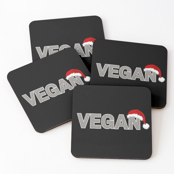 Item preview, Vegan Black and White Checker Christmas Print designed and sold by Vegginitup.