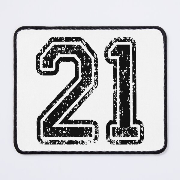 Item preview, 21 American Football Classic Vintage Sport Jersey Number for american football, baseball or basketball 21 jersey number, 21 Jersey Number, 21 jersey, 21 numbers on the back designed and sold by Marcin Adrian.