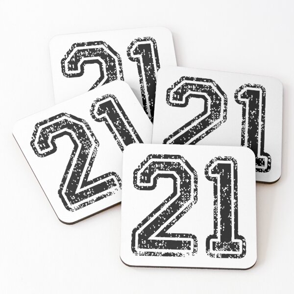 Item preview, 21 American Football Classic Vintage Sport Jersey Number for american football, baseball or basketball 21 jersey number, 21 Jersey Number, 21 jersey, 21 numbers on the back designed and sold by Marcin Adrian.
