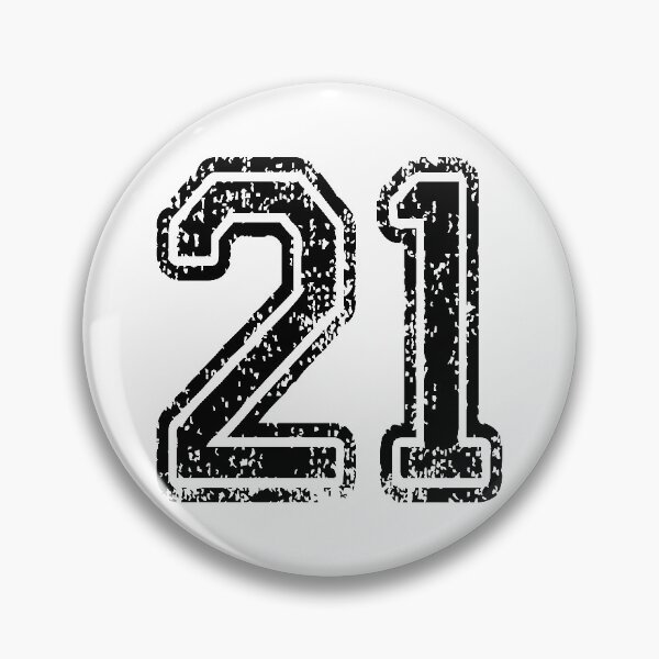 Item preview, 21 American Football Classic Vintage Sport Jersey Number for american football, baseball or basketball 21 jersey number, 21 Jersey Number, 21 jersey, 21 numbers on the back designed and sold by Marcin Adrian.