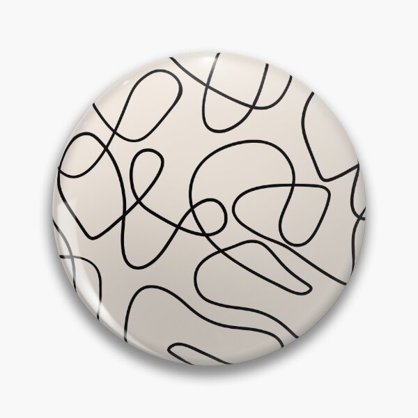 Item preview, Simple Minimalist Abstract Woby lines Warm Tones Pattern designed and sold by zedonee.