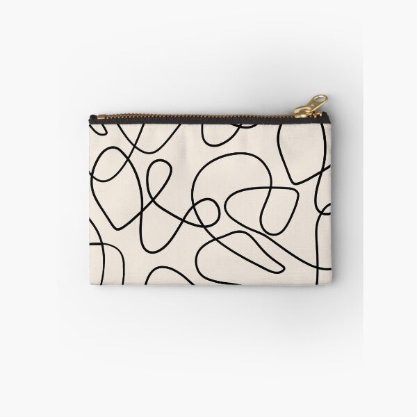 Item preview, Simple Minimalist Abstract Woby lines Warm Tones Pattern designed and sold by zedonee.