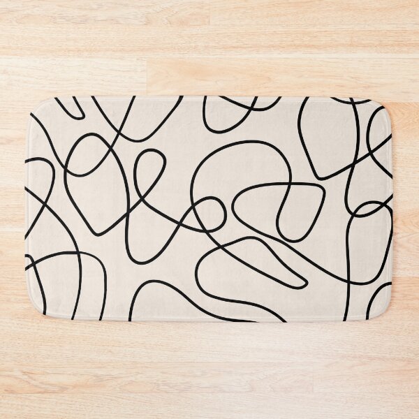Item preview, Simple Minimalist Abstract Woby lines Warm Tones Pattern designed and sold by zedonee.