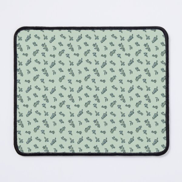 Item preview, Juniper Sprigs Navy and Green on Mint designed and sold by Cat Herold.