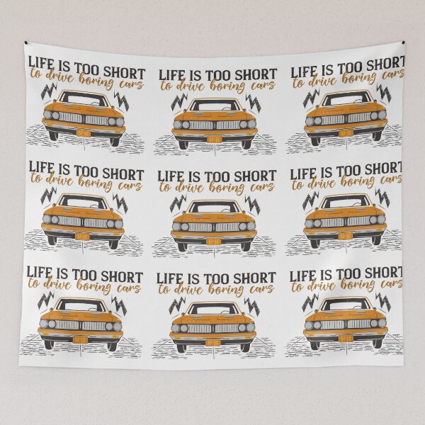 Item preview, Life is too short to drive boring cars, Car Enthusiasts, Car Lovers, Old School designed and sold by CBNetwork.