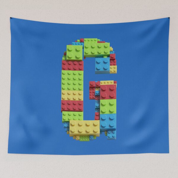 Item preview, Building Brick Initial G in Primary Colors designed and sold by TheFlyingPug.