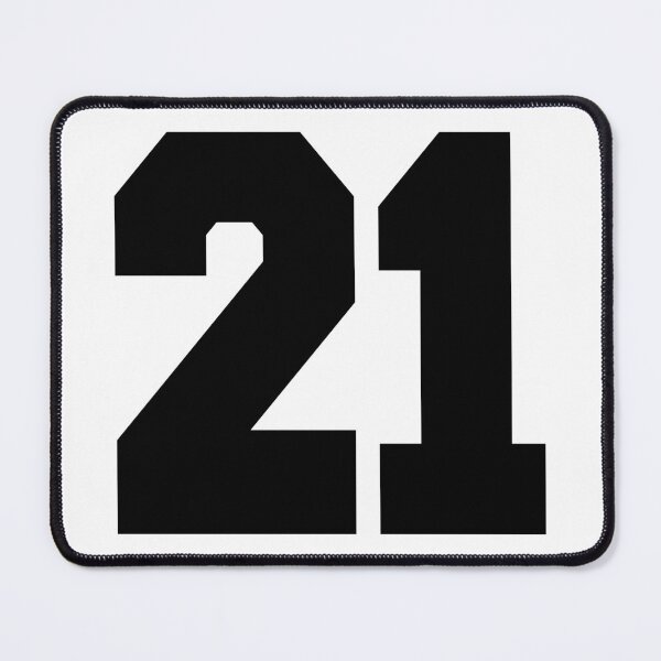 Item preview, 21 American Football Classic Vintage Sport Jersey Number for american football, baseball or basketball 21 jersey number, 21 Jersey Number, 21 jersey, 21 numbers on the back designed and sold by Marcin Adrian.