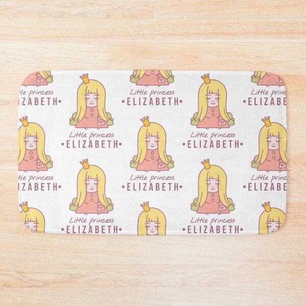 Item preview, Little princess Elizabeth | Blonde girl with a crown on her head and a bag sits on the couch  designed and sold by AnnaRuz.