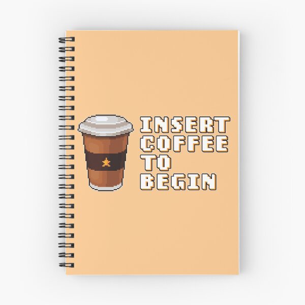 Item preview, Insert Coffee To Begin 8-bit Retro Video Games - Coffee Slogan designed and sold by jacnotjac.