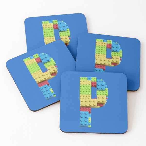 Item preview, Building Brick Initial P in Primary Colors designed and sold by TheFlyingPug.
