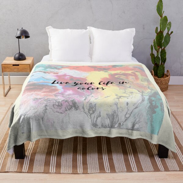 Item preview, Live your life in colors - Colorful life quotes designed and sold by DigitalArtTrend.