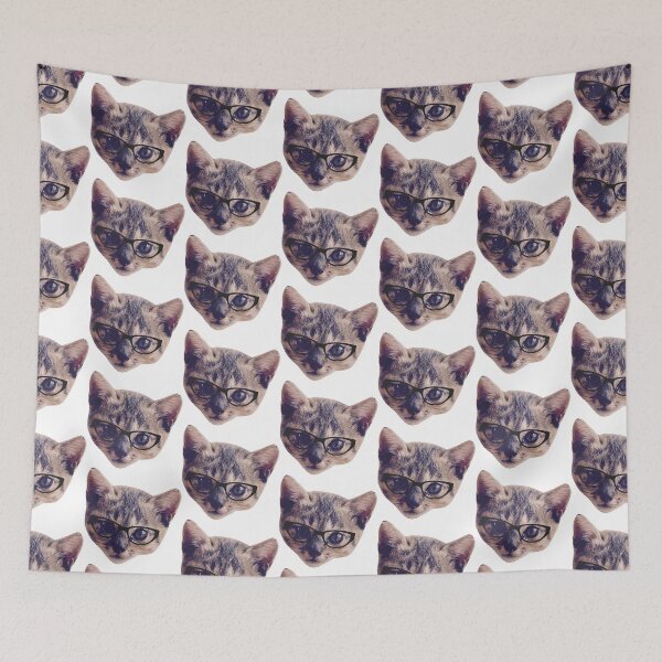 Item preview, Funny Cat With Glasses designed and sold by ZINE07.