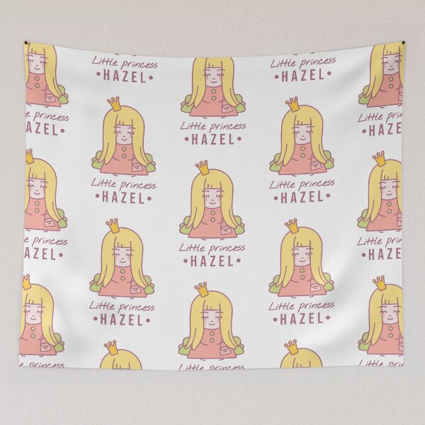 Item preview, Little princess Hazel | Blonde girl with a crown on her head and a bag sits on the couch  designed and sold by AnnaRuz.