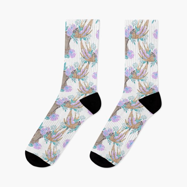 Item preview, Floral Moose – Pastel designed and sold by Cat Coquillette.