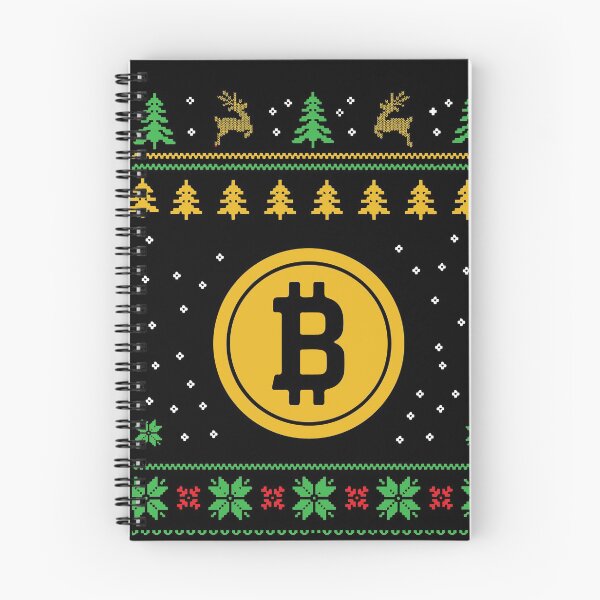 Artikelvorschau, Bitcoin hässliches Weihnachts-Sweatshirt entworfen und verkauft von ThinkBeautiful.