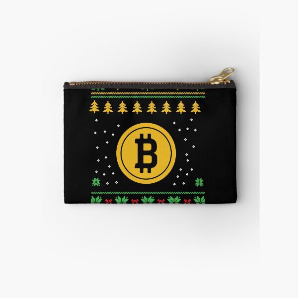 Artikelvorschau, Bitcoin hässliches Weihnachts-Sweatshirt entworfen und verkauft von ThinkBeautiful.