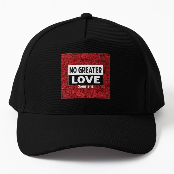 Gorra «No hay mayor amor | Camiseta cristiana | Ropa cristiana inspiradora de la fe | Christian Apparel y Merch |» wordshavelife | Redbubble
