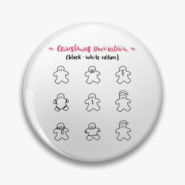 Artikelvorschau, Weihnachtsdekoration (2). Schwarz-Weiß-Ausgabe. 9er Pack. entworfen und verkauft von AnaStickerD.