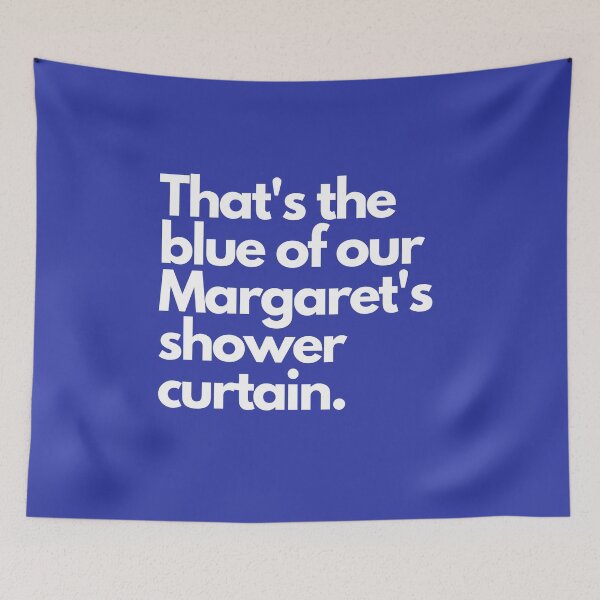 Item preview, That's the blue of our Margaret's shower curtain. designed and sold by DontKnowMuch.