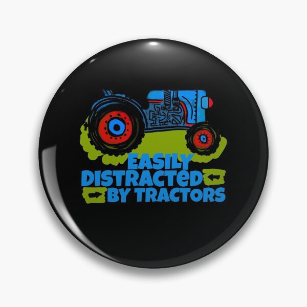 Item preview, Easily Distracted By Tractors funny farmers designed and sold by Nadey.