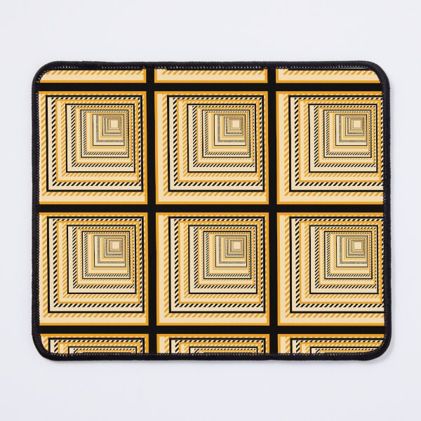 Item preview, Orange and black square tunnel with black and orange shaded lines and an end in sight designed and sold by AnnaBBS.