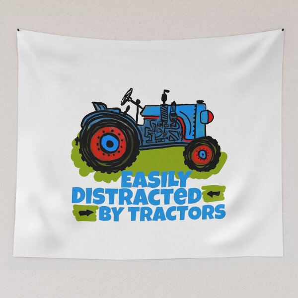Item preview, Easily Distracted By Tractors funny farmers designed and sold by Nadey.