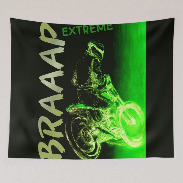 Item preview, Braaap Biker Digitally Enhanced Graphite Sketch - Extreme Dirt Motorcycle designed and sold by ViewerEqualsPhoton.