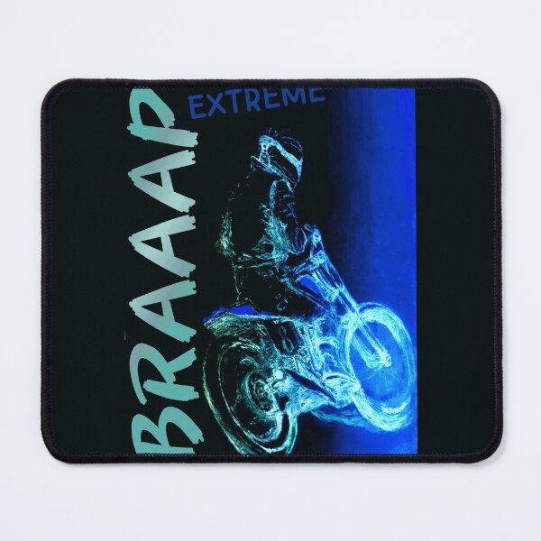 Item preview, Braaap Biker Digitally Enhanced Graphite Sketch - Extreme Dirt Motorcycle designed and sold by ViewerEqualsPhoton.