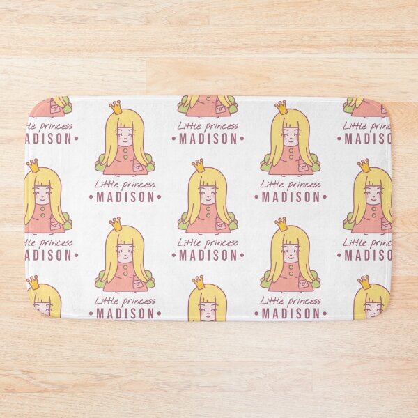Item preview, Little princess Madison | Blonde girl with a crown on her head and a bag sits on the couch  designed and sold by AnnaRuz.