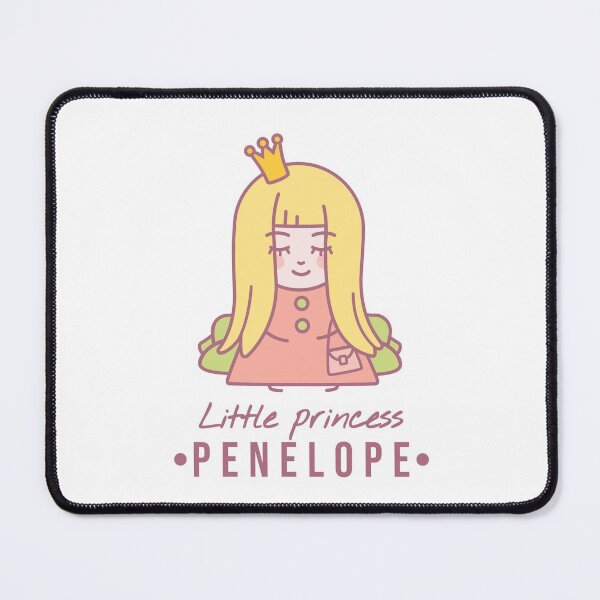Item preview, Little princess Penelope | Blonde girl with a crown on her head and a bag sits on the couch designed and sold by AnnaRuz.