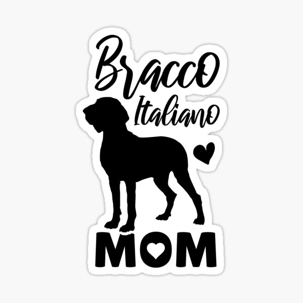 Multiple Colors Available Proud Parent Of A Bracco Italiano Dog Vinyl Decal Sticker
