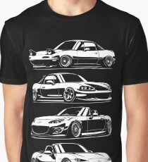 Generations. MX5 Miata Graphic T-Shirt