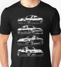 Generations. MX5 Miata Unisex T-Shirt