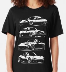 Generations. MX5 Miata Slim Fit T-Shirt