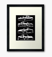 Generations. MX5 Miata Framed Print