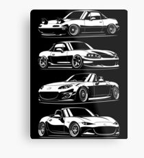 Generations. MX5 Miata Metal Print