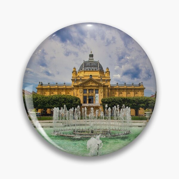 Artikelvorschau, HNK Zagreb und der Brunnen entworfen und verkauft von STIGPhotoDesign.
